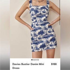 Reformation Blue Dress